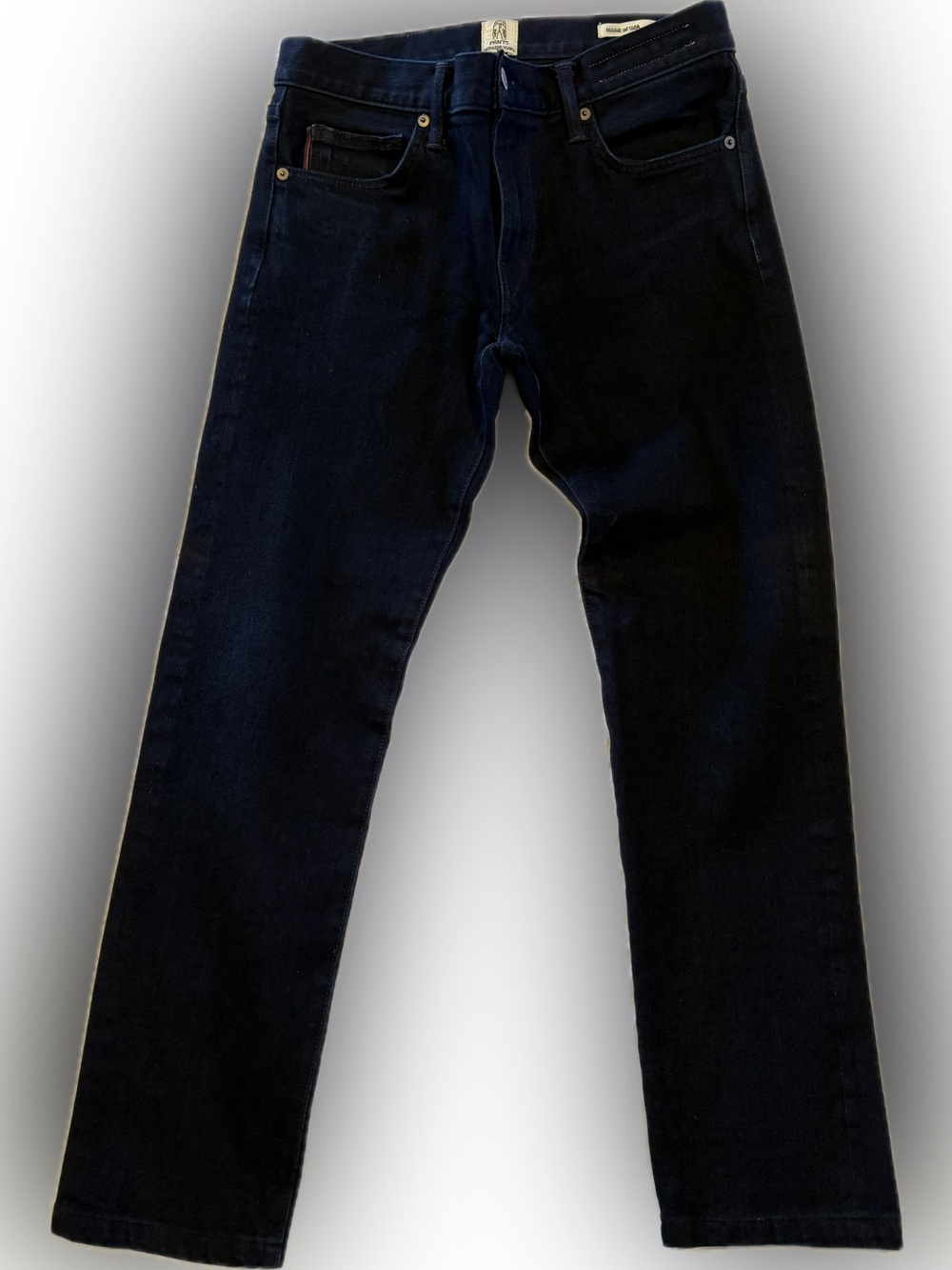 Hiroshi Kato Pen Slim Fit Men's Raw Indigo Black Jeans